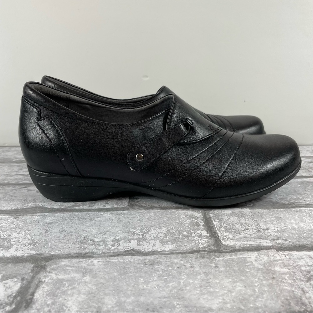 Dansko Franny Slip On Loafers shoes Black Leather EU 37 US 6.5 7